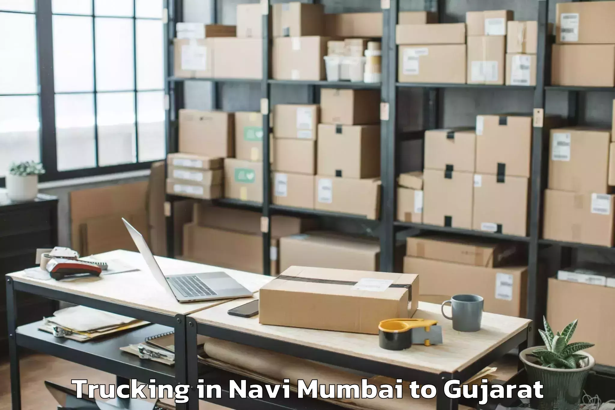 Affordable Navi Mumbai to Talod Trucking